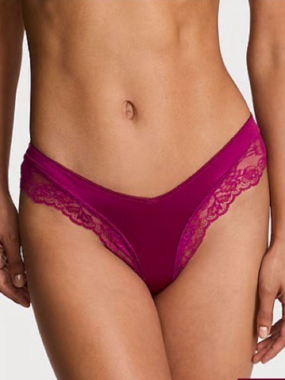 Victoria’s Secret Very Sexy Rose Lace Trim High-Leg Cheeky Panty S NWT